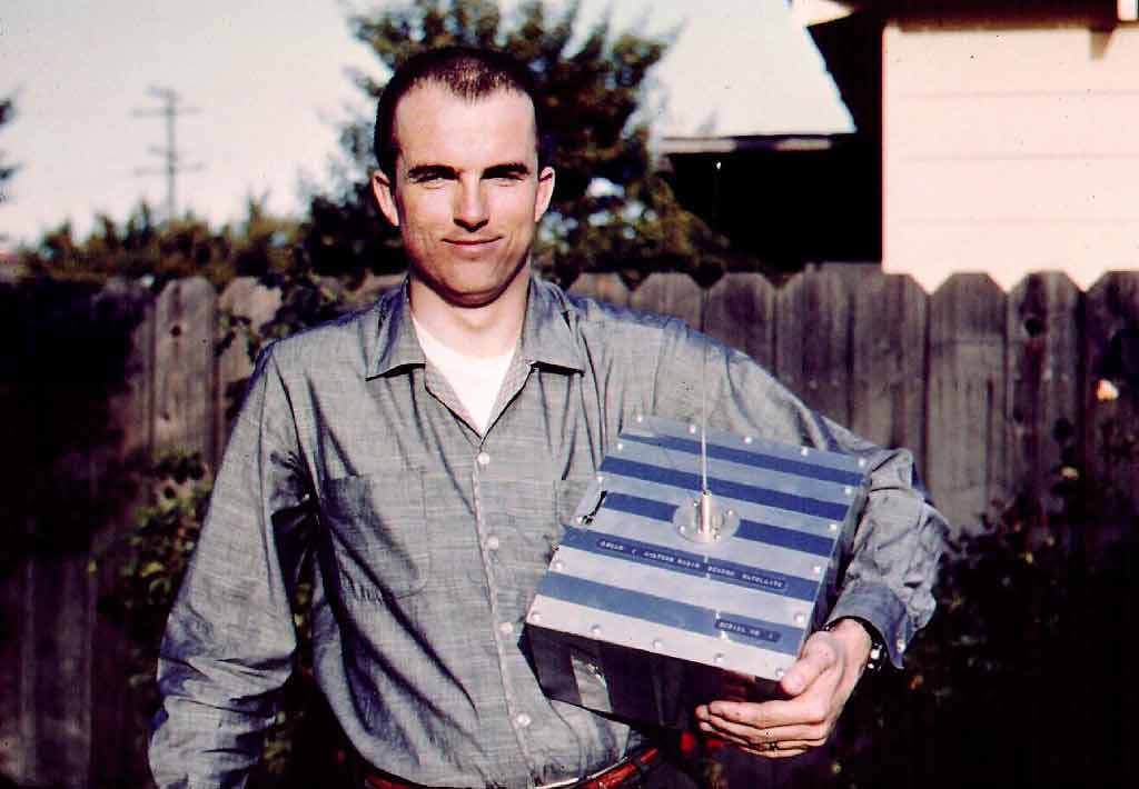 Lance Ginner K6GSJ with OSCAR 1