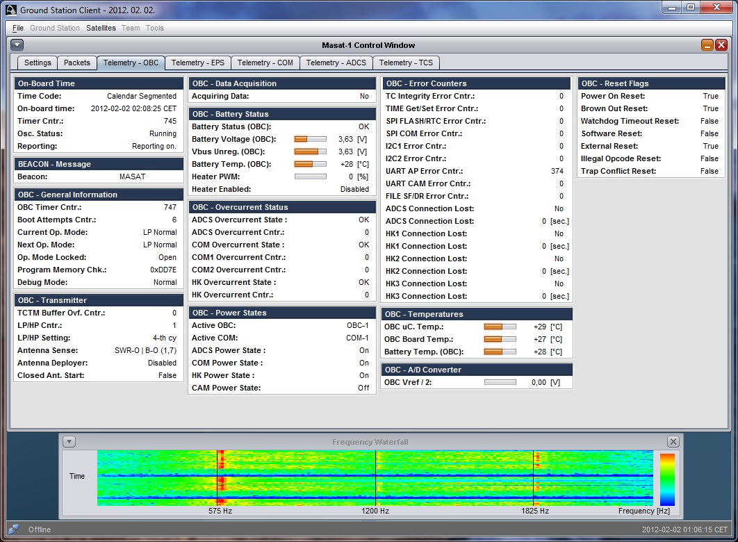 MO-72 Masat-1 Telemetry Decode Software