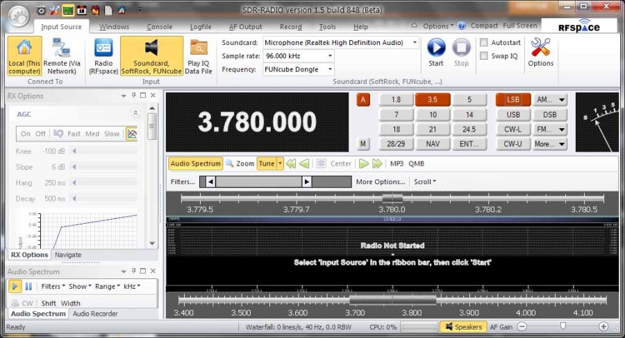 SDR-Radio Console SDR-Radio Console