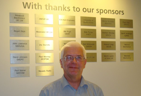 Dave Johnson G4DPZ with NRC Sponsor Plaques 2560