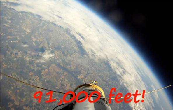 Erin King AK4JG Near Space Balloon Flight