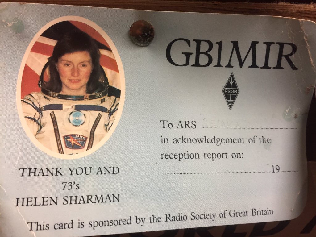 Mir Space Station GB1MIR QSL Card