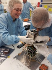 The STRaND-1 build and test phase took just 3 months - Image credit SSC 