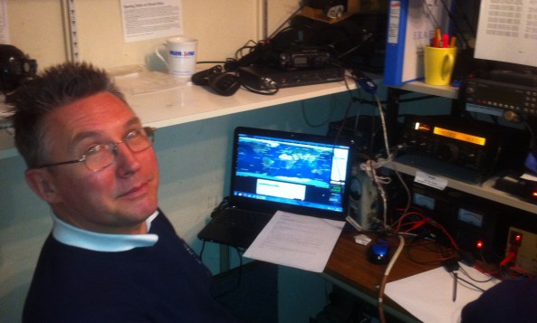 Clive G7SVI operating G100RSGB on the FO-29 satellite