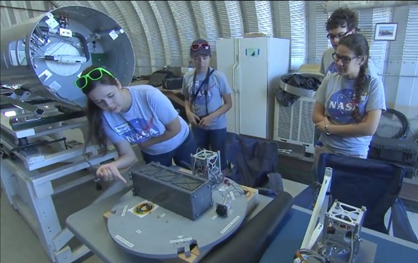 CubeSats prior to sub-orbital launch 2013-06-15