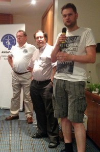 Graham Shirville G3VZV, Gerard Auvray F6FAO and Wouter Weggelaar PA3WEG