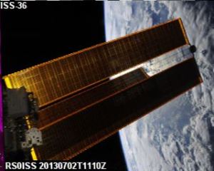 ISS Slow Scan TV received by Dmitry Pashkov UB4UAD