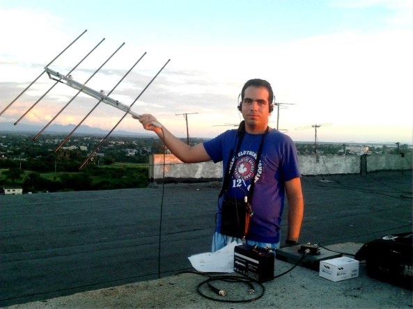 Hector CO6CBF working Peter G4DOL on FO-29