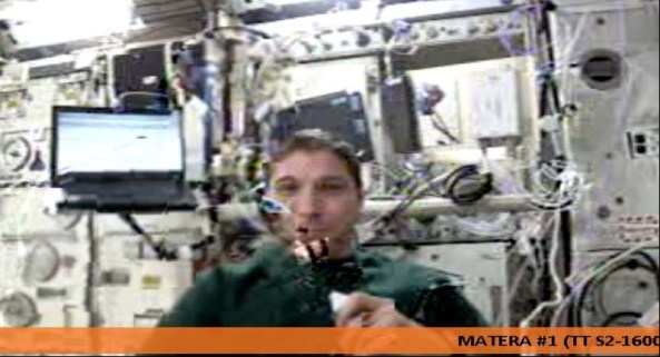 ISS HamTV screenshot by Stefan VE4NSA March 8, 2014