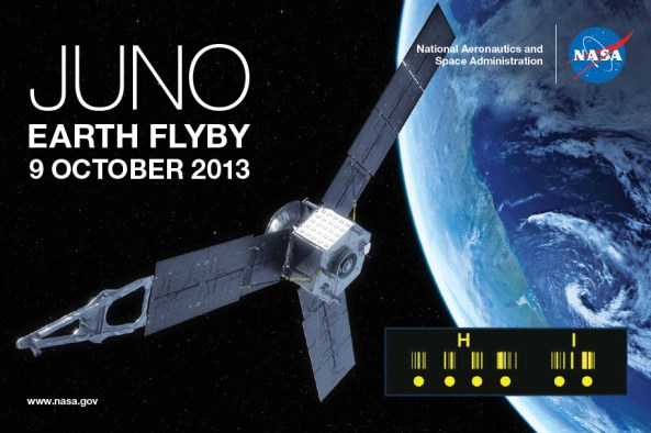 Juno Spacecraft QSL Card October 9, 2013