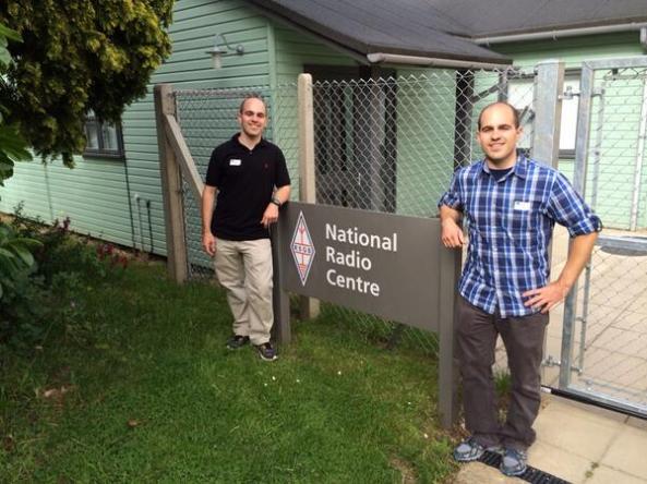 Brent Salmi KB1LQD and Bryce Salmi KB1LQC at NRC