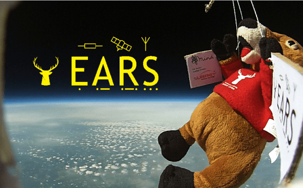 Surrey EARS - Mascot Stevie Stag in Near-Space