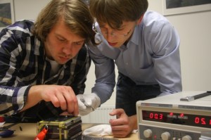 LituanicaSAT-1 with Vytenis Buzas LY1ZY and Laurynas Maciulis LY1LM - Credit 15min.lt