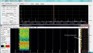 Combined SDR# and Spectrum Lab Display - Dr David Morgan 2W0CXV