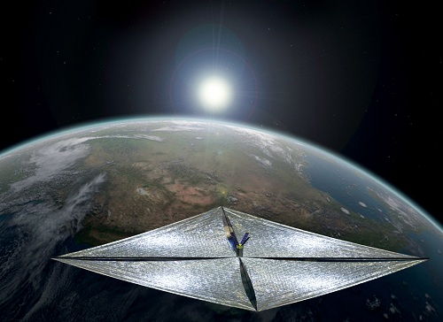 Artists impression of LightSail