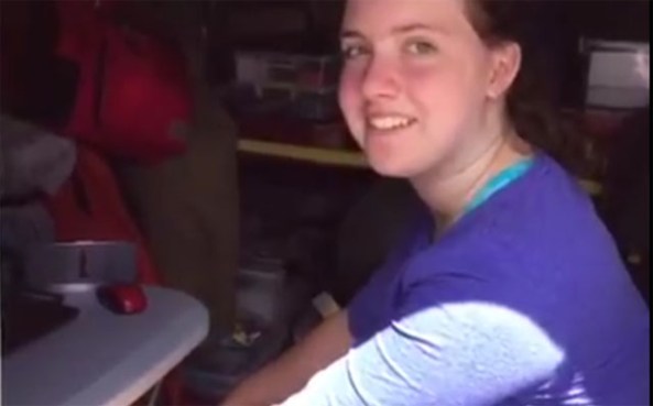 Student Receiving FUNcube-1 CubeSat