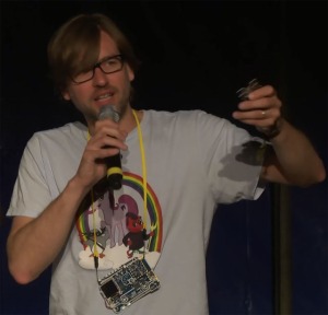 Michael Ossmann AD0NR at Chaos Computer Camp 2015