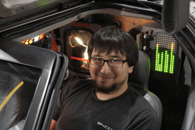 Ara Kourchians N6ARA in BTTF DeLorean Time Machine