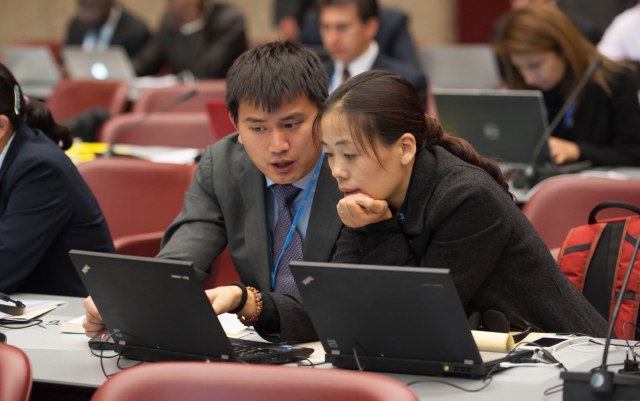 Delegates at the ITU Radiocommunication Assembly October 26, 2015