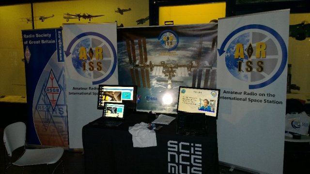 ARISS stand at the London Science Museum Tim Peake launch event