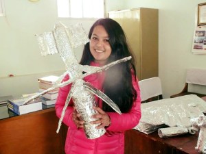 Brihaspati Vidhyasadan students have been building a model of the ISS