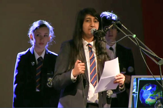 Students at Derby High School in Bury used amateur radio to link up with Tim Peake