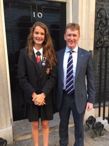 Jessica Leigh M6LPJ with Tim Peake GB1SS - Credit Richard Found