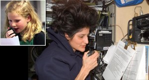 ISS astronaut Sunita Williams KD5PLB answers questions from a student using amateur radio