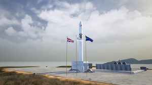 Rocket at SaxaVord UK Spaceport