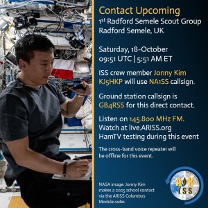 1st Radford Semele Scout Group ISS Contact