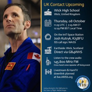 Wick High School ARISS Contact Details